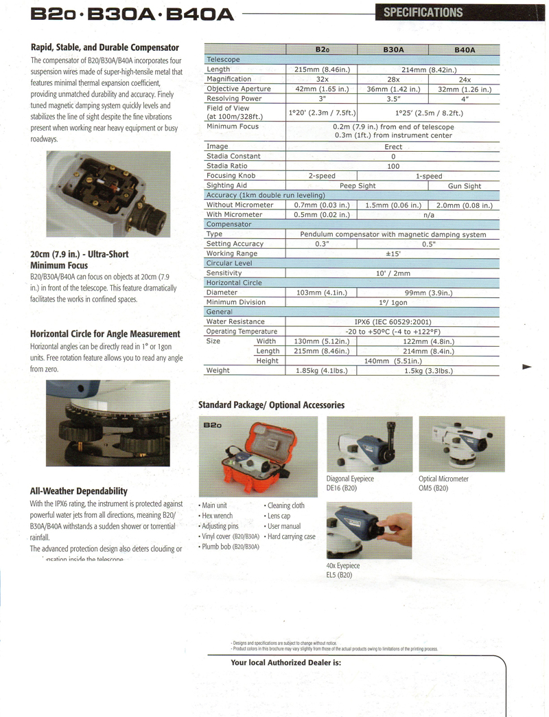 SOKKIA B40A | TMO Survey Engineering Co., Ltd.